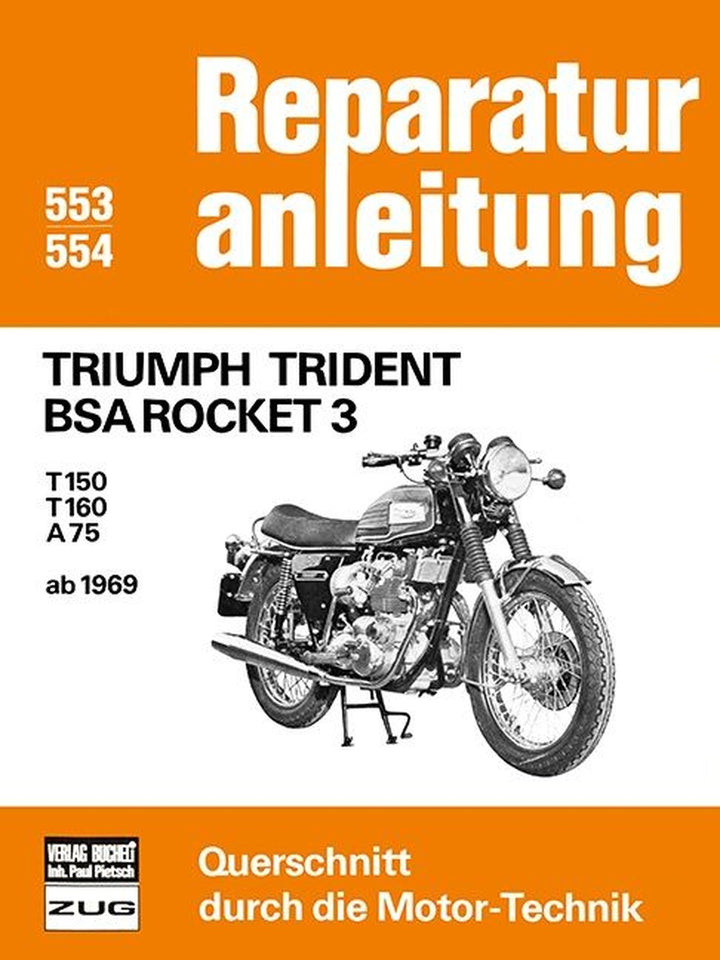 Triumph Trident BSA Rocket 3 - Reparaturbuch, Buchcover