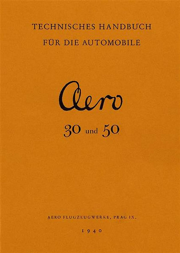 Aero Automobile 30 und 50, Betriebsanleitung, Buchcover