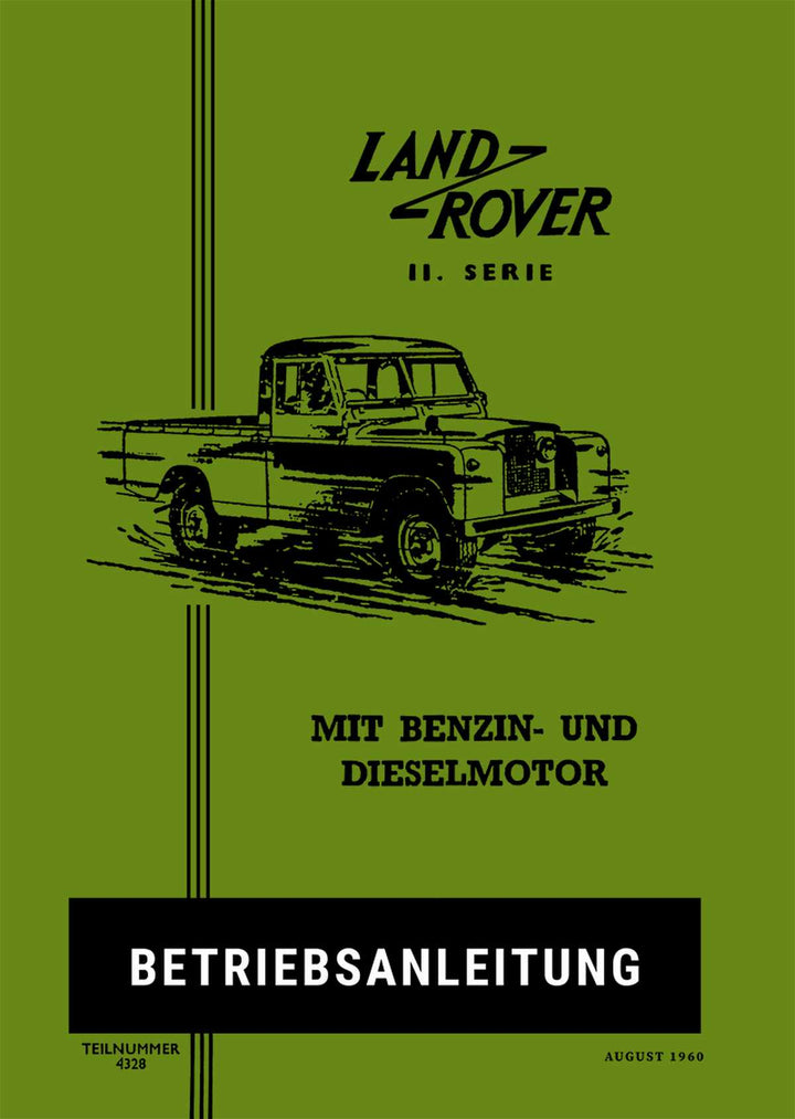 Land Rover Serie 2 Betriebsanleitung, Buchcover
