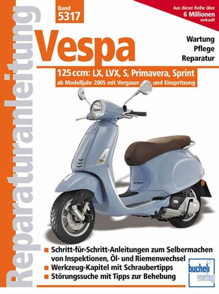 Vespa 125 ccm - Reparaturbuch - gedrucktes Buch zum Bestpreis! - verwuester.net