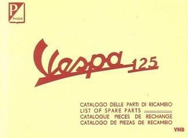 Vespa 125 VNB Ersatzteilkatalog, Buchcover