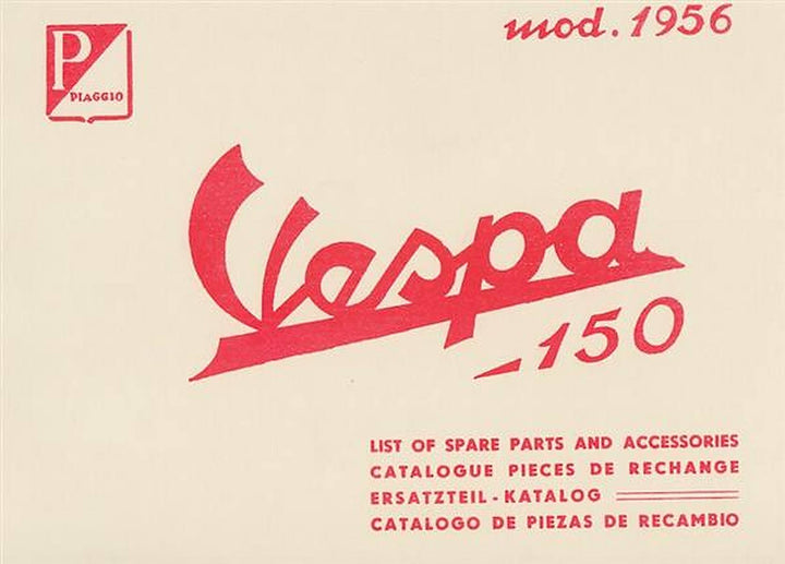 Piaggio Vespa 150, Ersatzteil-Katalog, Buchcover