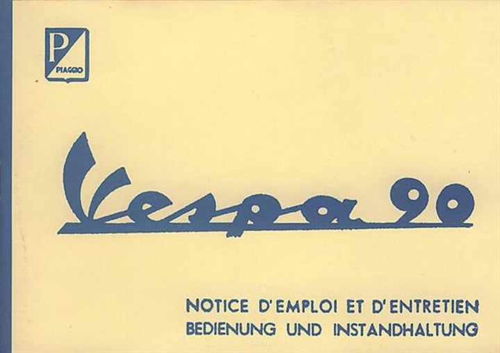 Vespa 90 Betriebsanleitung, Buchcover