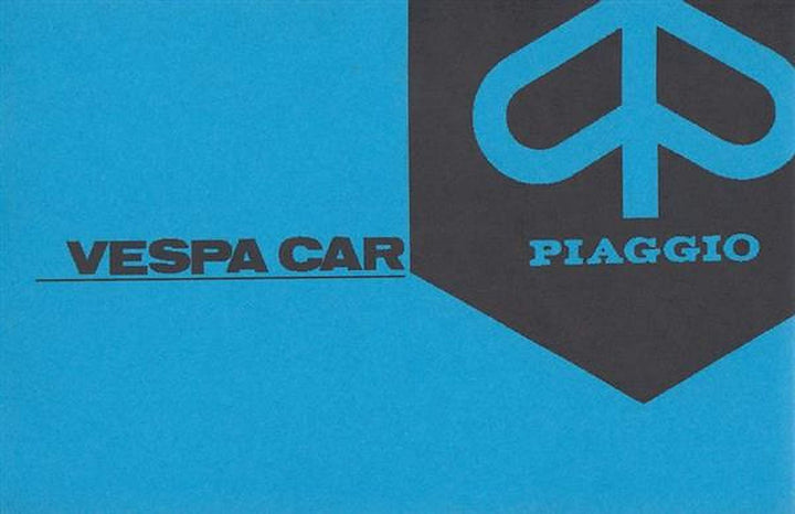 Vespa Car, Betriebsanleitung, Buchcover