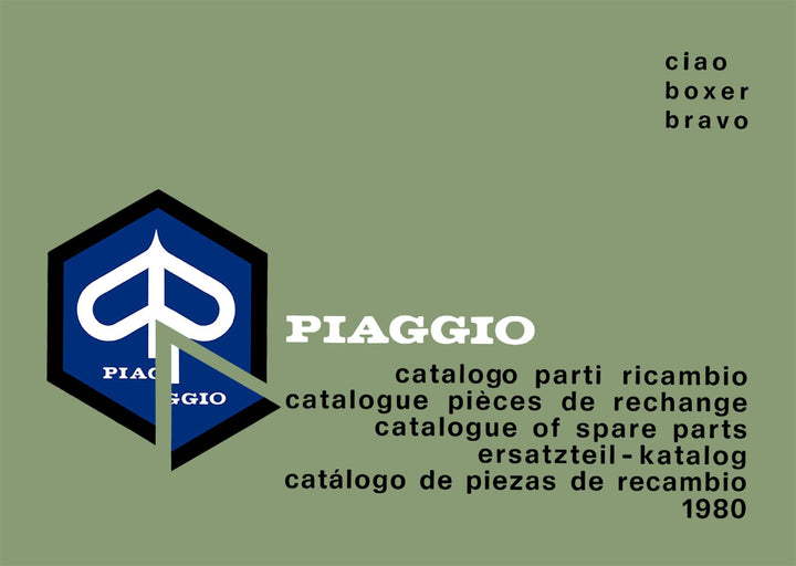 Piaggio Ciao Boxer Bravo Ersatzteilkatalog, Buchcover
