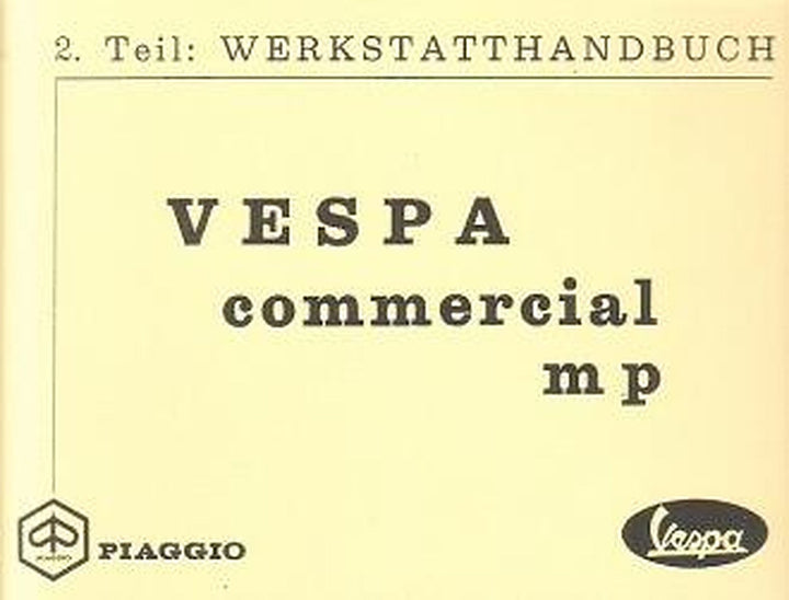 Vespa Commercial (Lastenroller) APE Reparaturanleitung, Buchcover