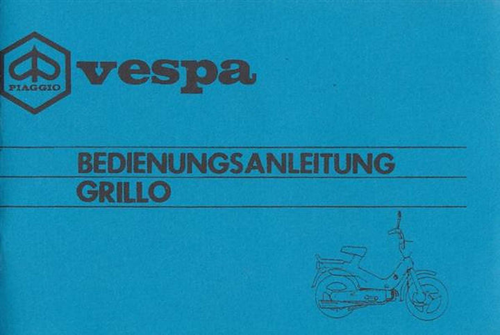 Vespa Grillo, Bedienungsanleitung, Buchcover
