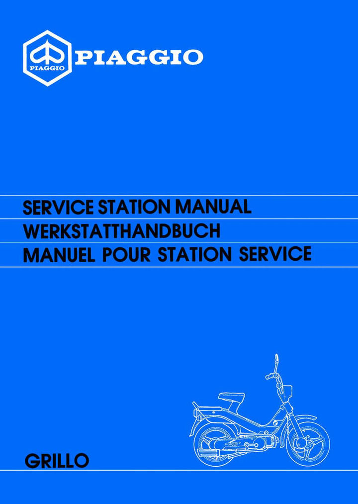 Piaggio Vespa Grillo Werkstatthandbuch, Buchcover
