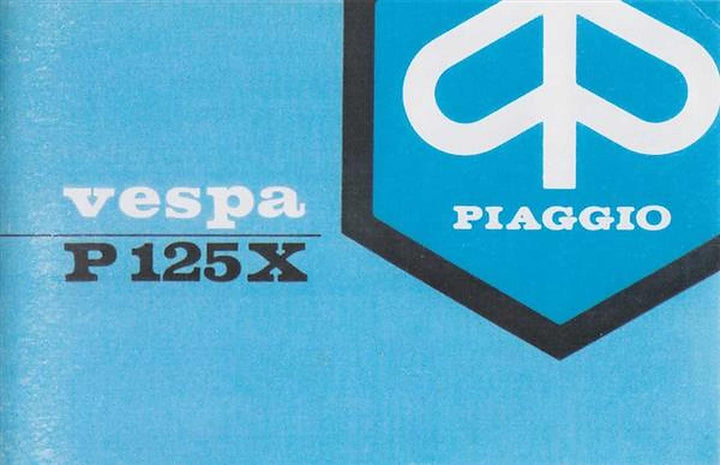Piaggio Vespa P 125 X, Betriebsanleitung, Buchcover