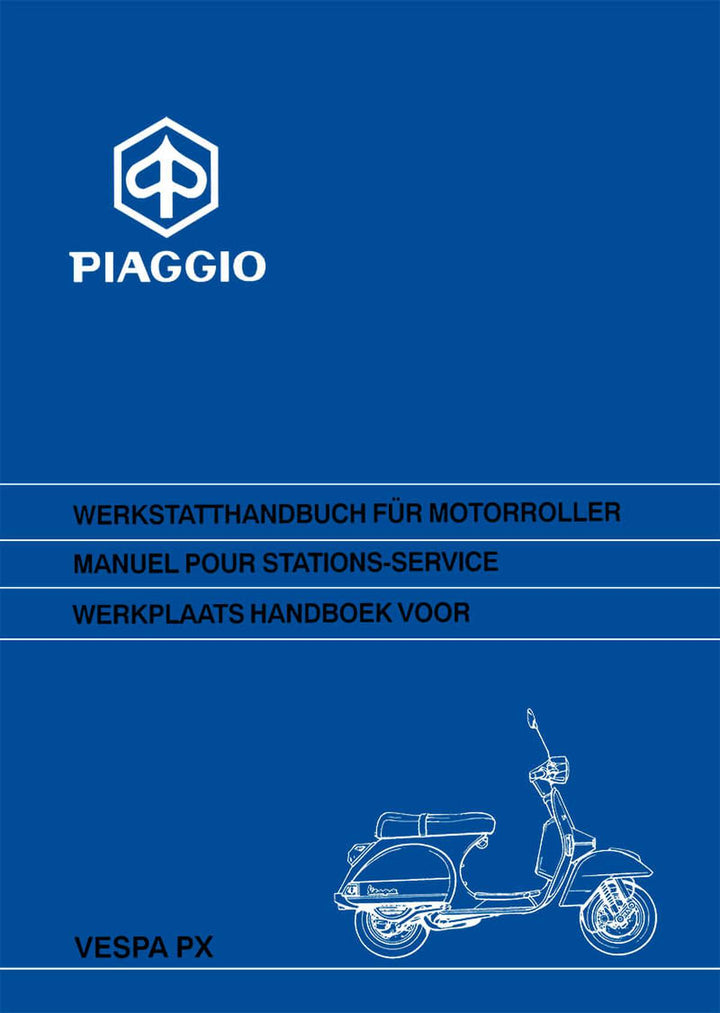Piaggio Vespa PX125 PX150 PX200 Werkstatthandbuch, Buchcover