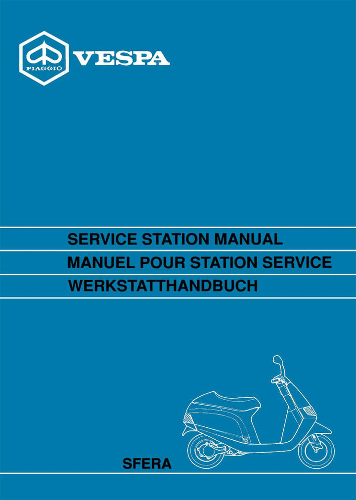 Piaggio Vespa Sfera NSL 1M, NSL 1T, Werkstatthandbuch, Buchcover