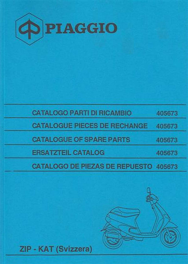 Piaggio Vespa Zip - Kat, Ausführung für die Schweiz, Ersatzteil-Katalog, Buchcover
