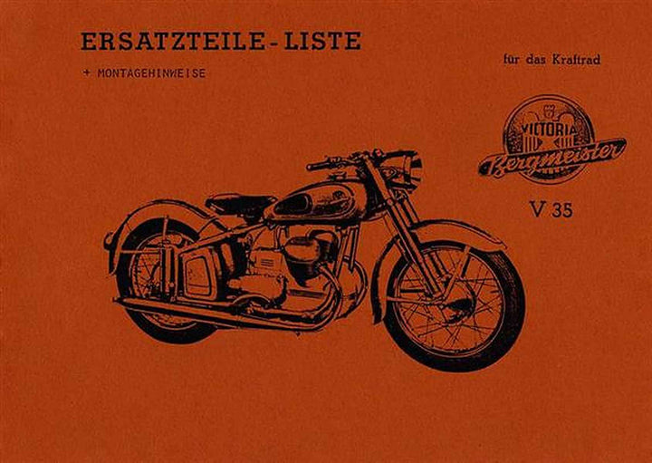 Victoria Bergmeister V35 Ersatzteilkatalog, Buchcover