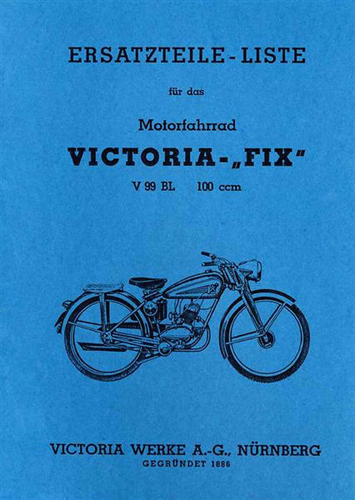Victoria Fix Ersatzteilkatalog, Buchcover