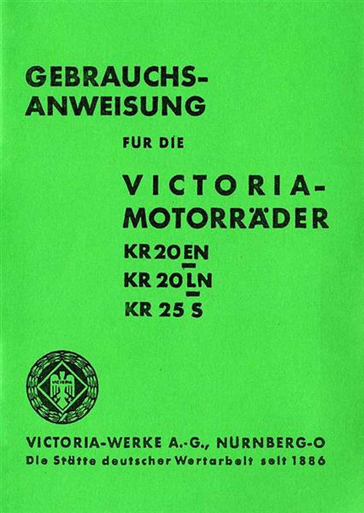Victoria KR20EN KR20LN KR25S Betriebsanleitung, Buchcover