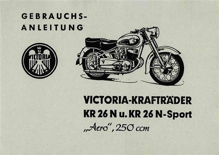 Victoria KR26 KR26N KR26N-Sport Aero Betriebsanleitung, Buchcover