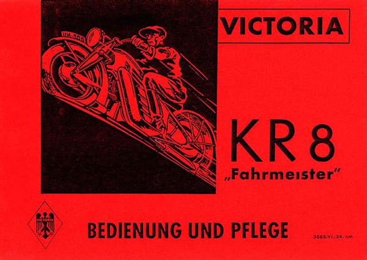 Victoria KR 8 "Fahrmeister", Buchcover