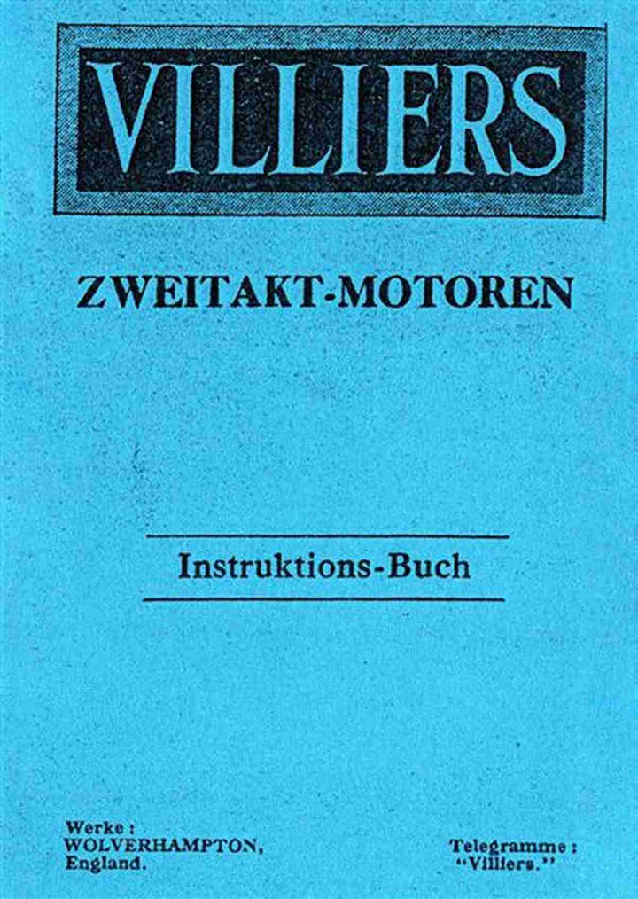 Villiers Modelle mit 147 172 196 ccm Betriebsanleitung, Buchcover