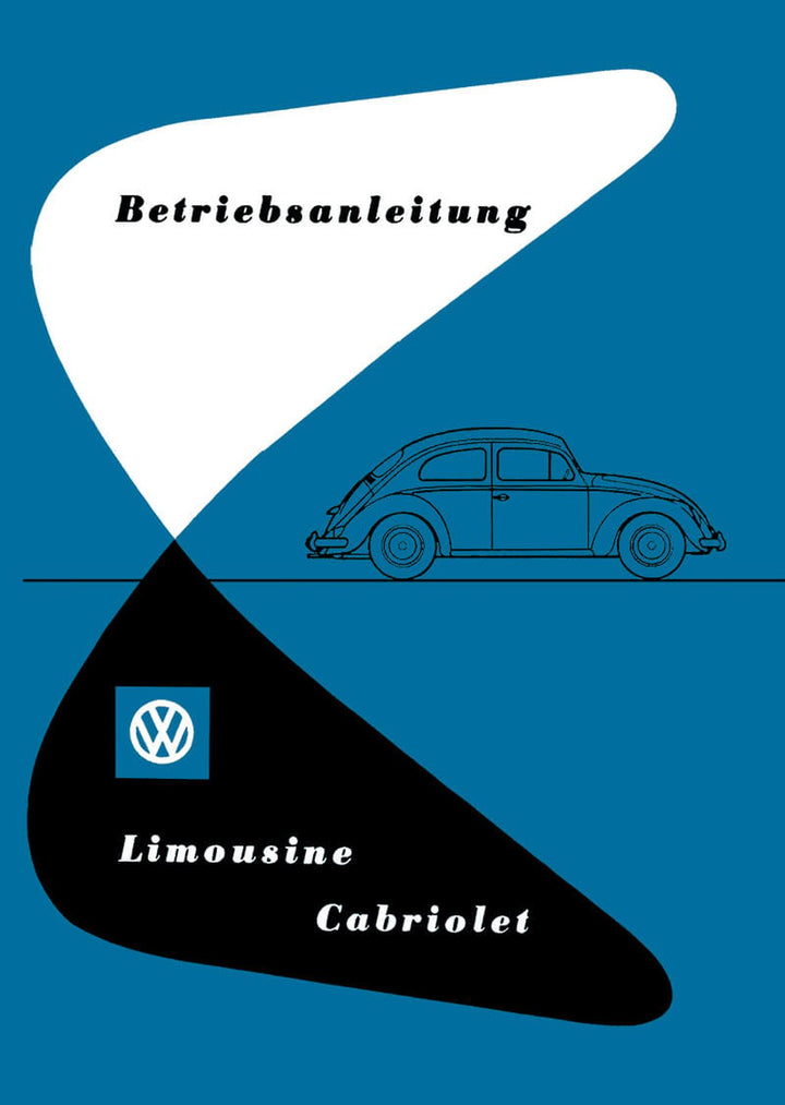 VW Käfer 1200 Limousine und Cabriolet Betriebsanleitung, Buchcover