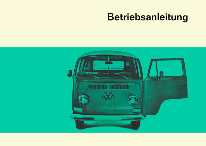 VW Transporter, Bus, Pritsche, Betriebsanleitung, Buchcover