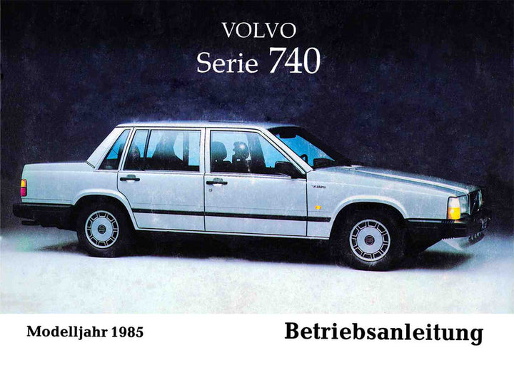 Volvo 740 Betriebsanleitung, Buchcover