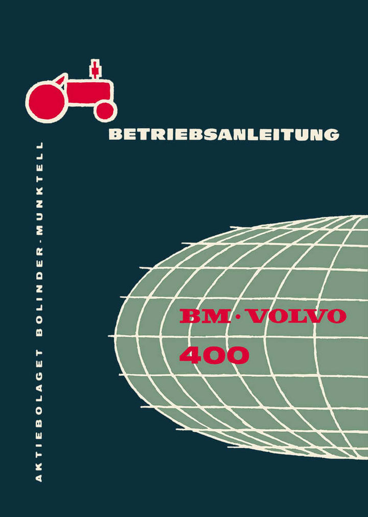 Volvo BM 400 Traktor Betriebsanleitung, Buchcover