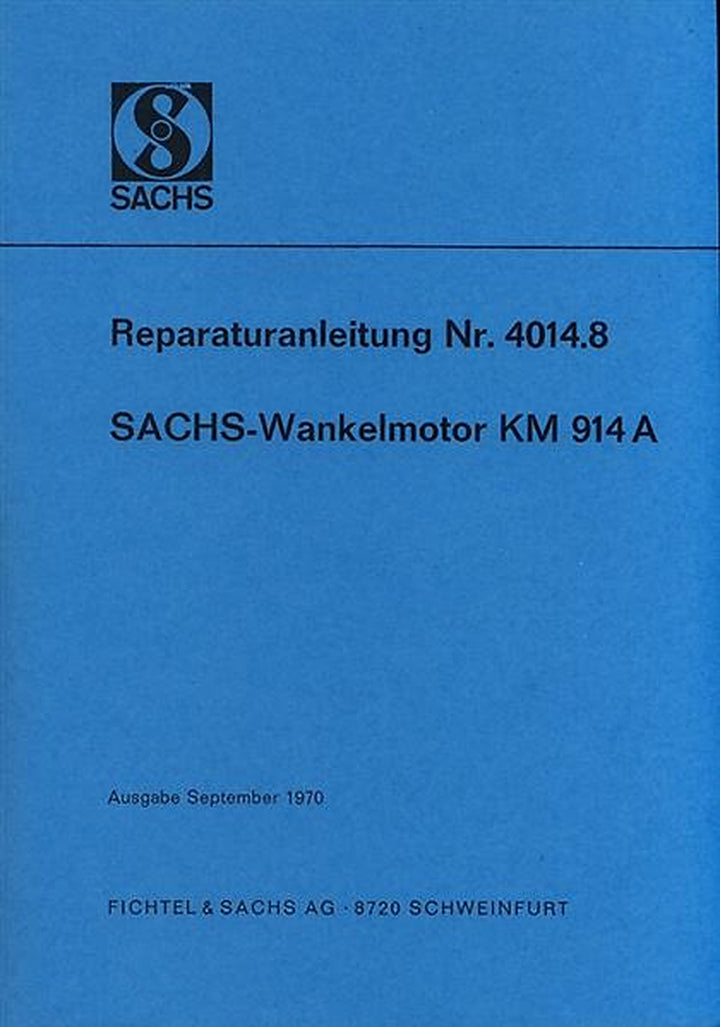 Sachs Wankelmotor KM 914 A, Reparaturanleitung, Titelseite