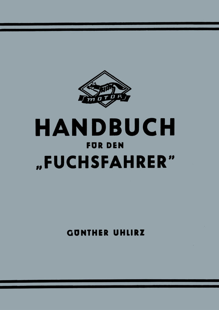 Handbuch für den Fuchsfahrer, Titelseite