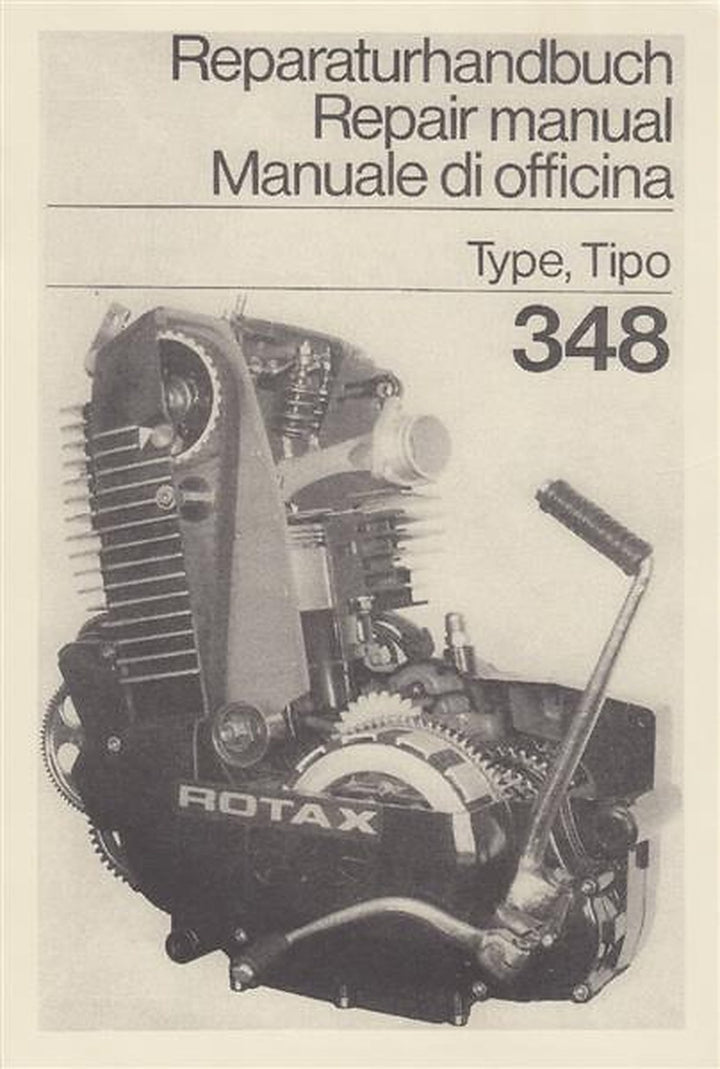 Rotax Motor 348, 4-Ventil-Viertakt, Reparaturhandbuch, Titelseite