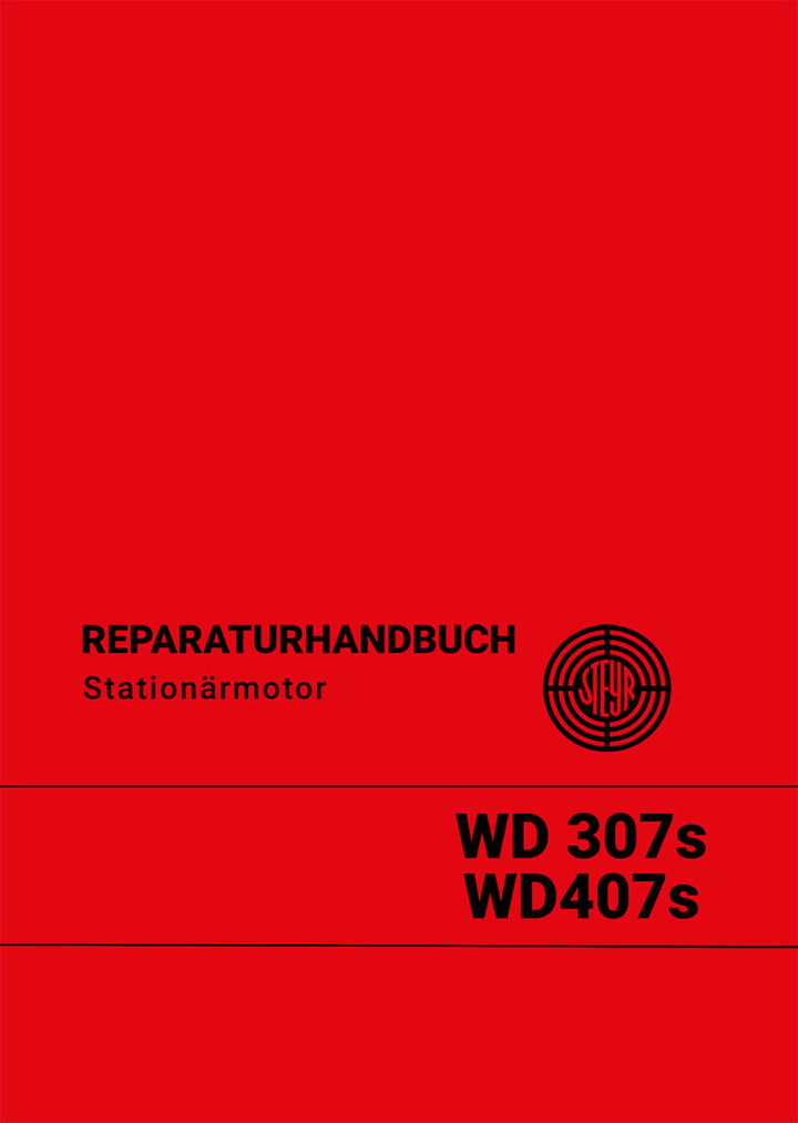 Steyr WD307s und WD407s Reparaturanleitung, Titelseite