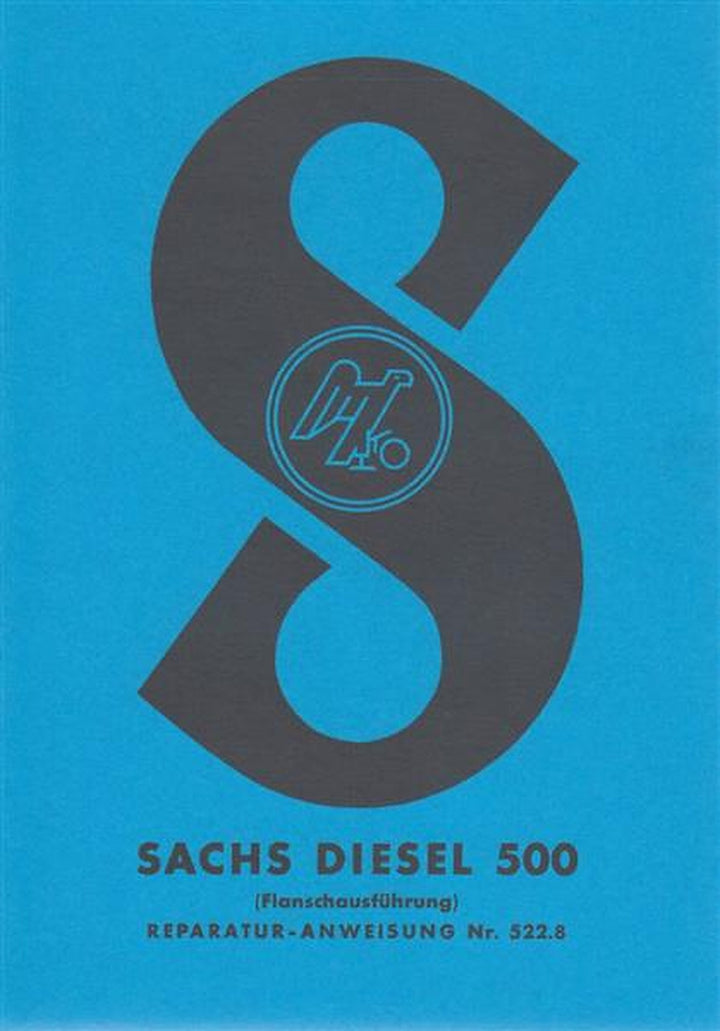 Sachs Diesel 500 (Flanschausführung), Reparatur-Anweisung, Titelseite
