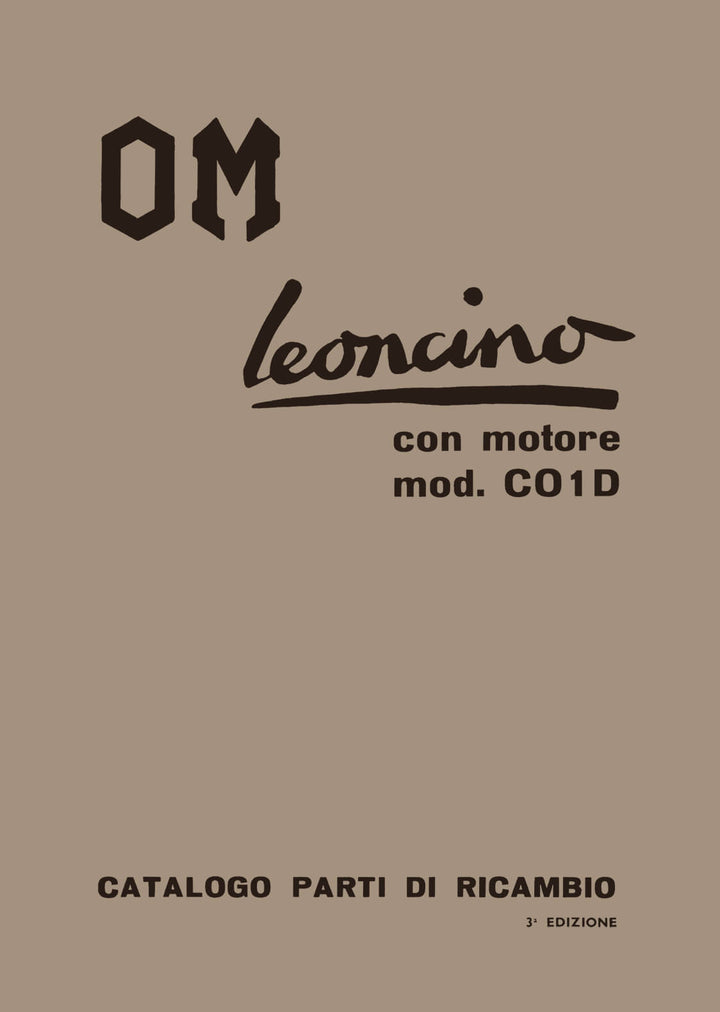 OM Leoncino mit Motor CO1D (Diesel) Catalogo parti di ricambio
