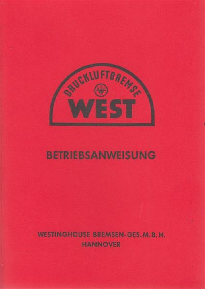 Westinghouse LKW, Luftdruckbremse, Betriebsanweisung, Titelseite