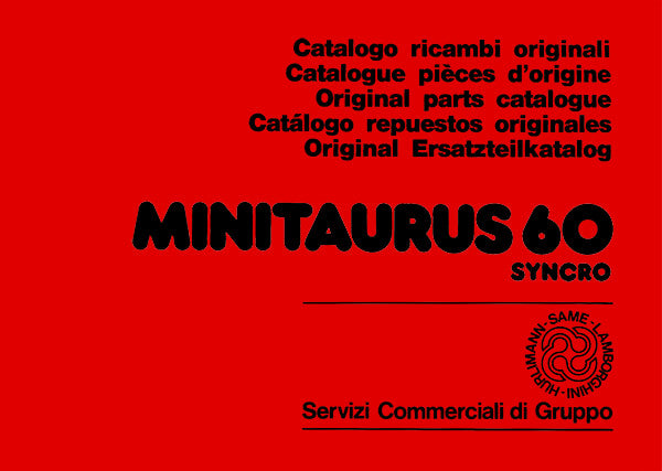 Same Minitaurus 60 Syncro Ersatzteilkatalog – VERWUESTER