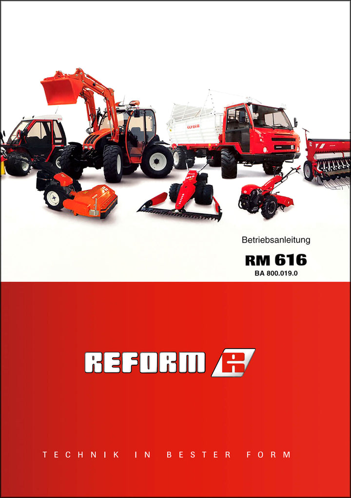 Reform RM 616 Betriebsanleitung