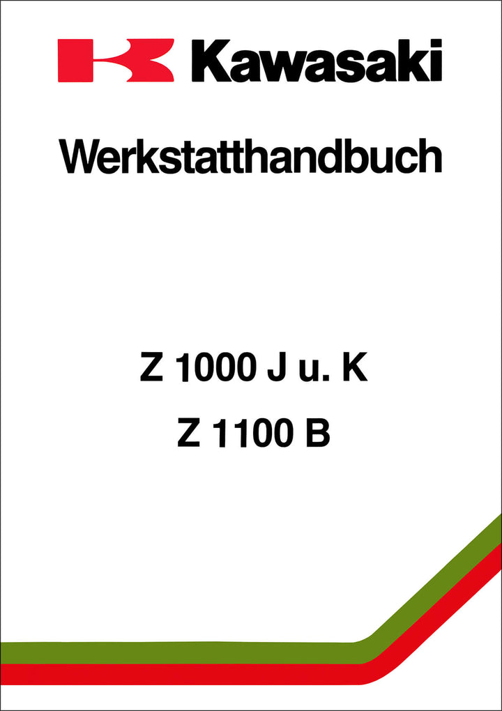 Kawasaki Z1000J Z1000K Z1100B Werkstatthandbuch