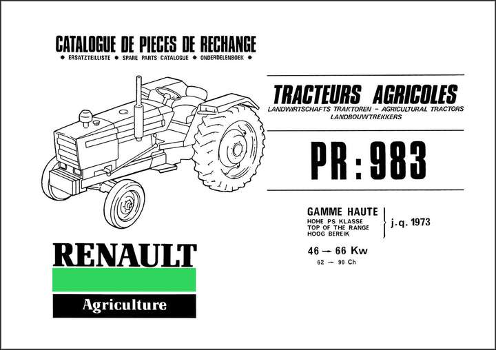 Renault R91 R92 R94 R96 R98 R496 R498 Ersatzteilkatalog