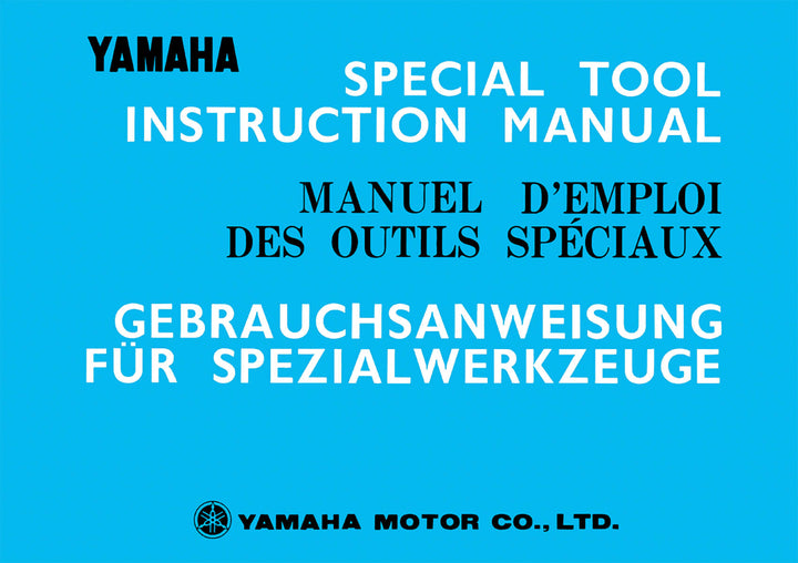 Yamaha Klassische Motorräder – Gebrauchsanweisung für Spezialwrkzeuge