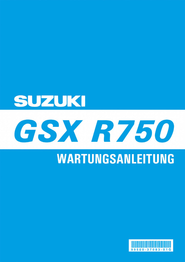 Suzuki GSX R750 Reparaturanleitung