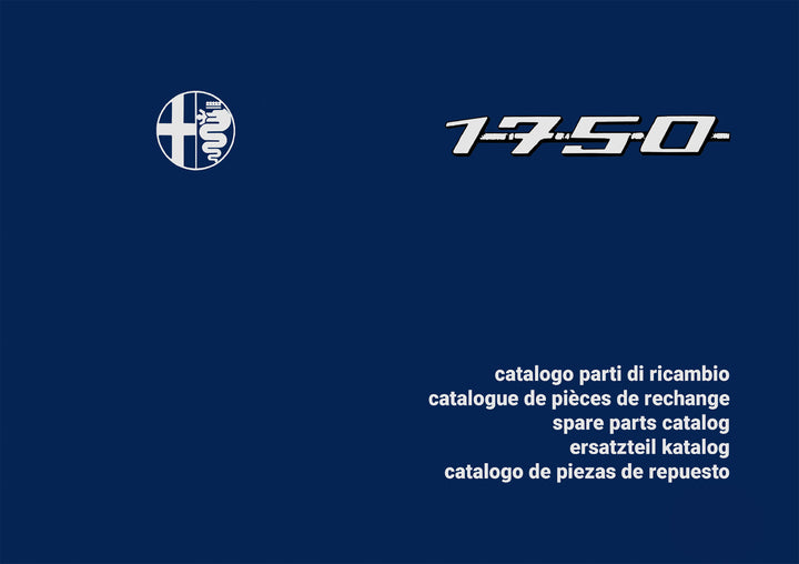 Alfa Romeo 1750 – G.T. Veloce & Spider Veloce Ersatzteilkatalog