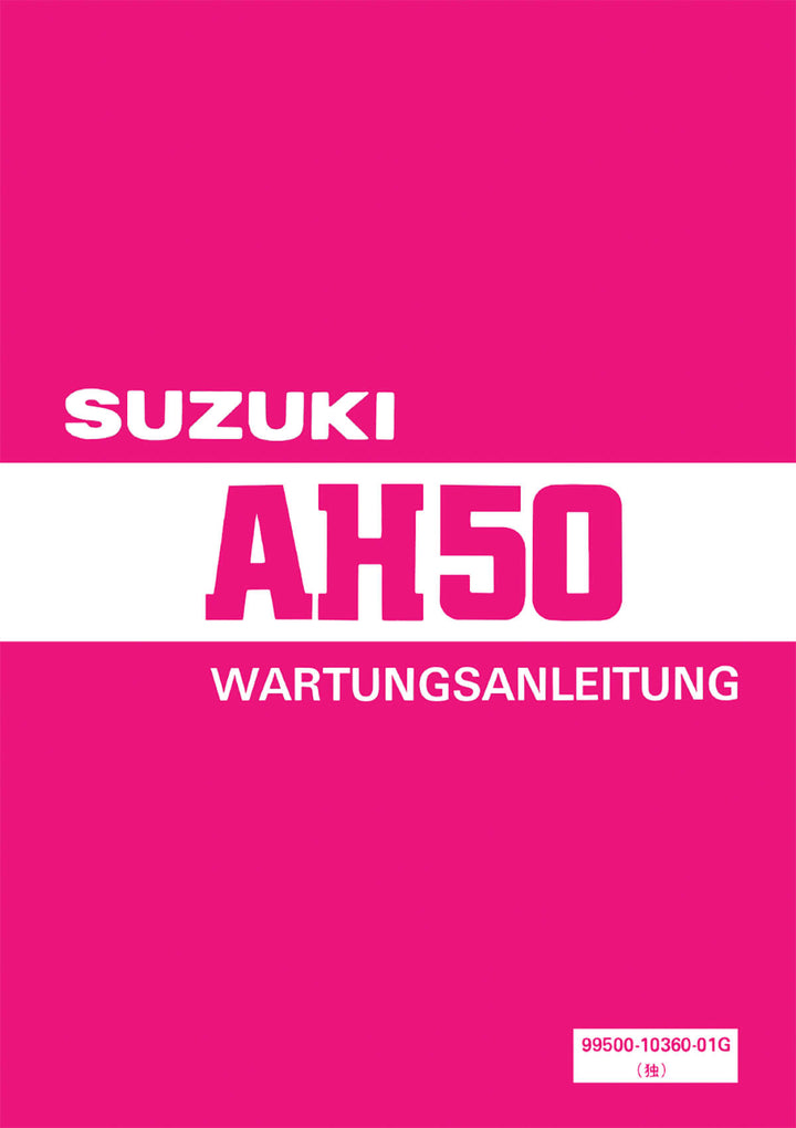 Suzuki AH50 Reparaturanleitung