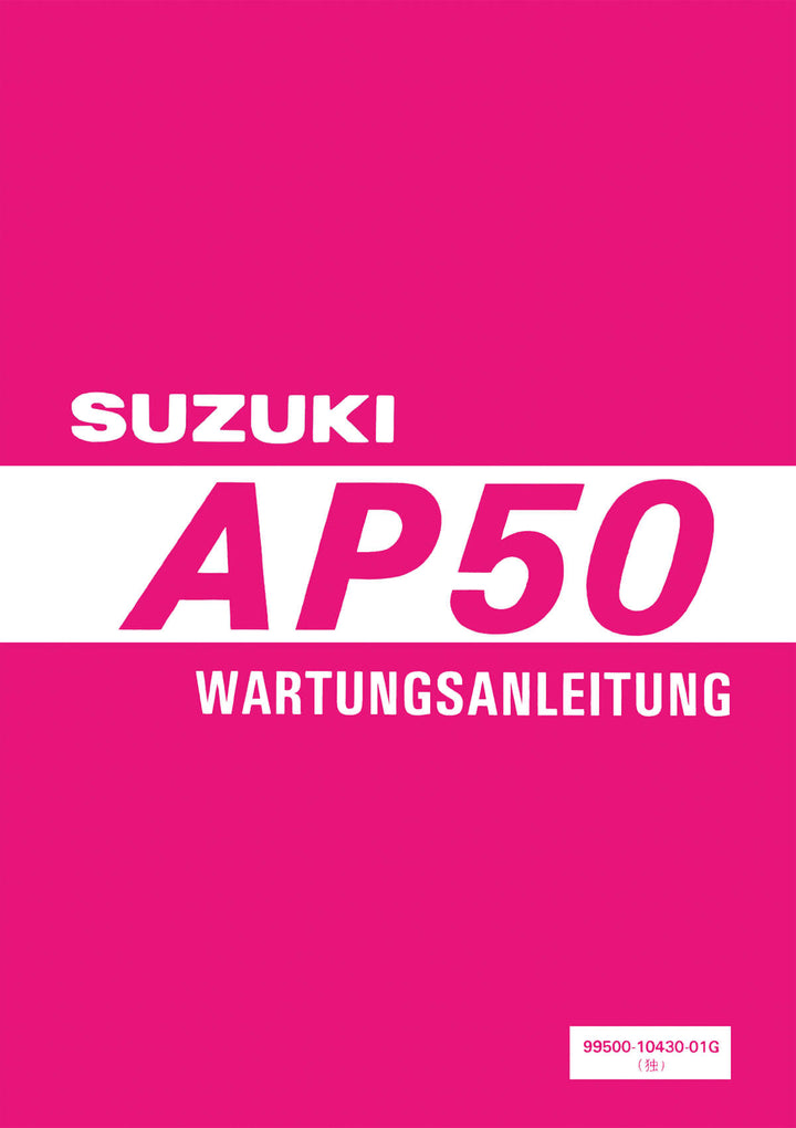 Suzuki AP50 Reparaturanleitung