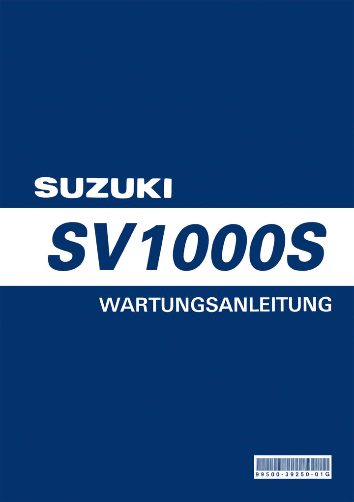 Suzuki SV1000S Reparaturanleitung