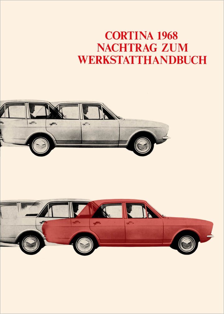 Ford Cortina 1968 Nachtrag zum Werkstatthandbuch