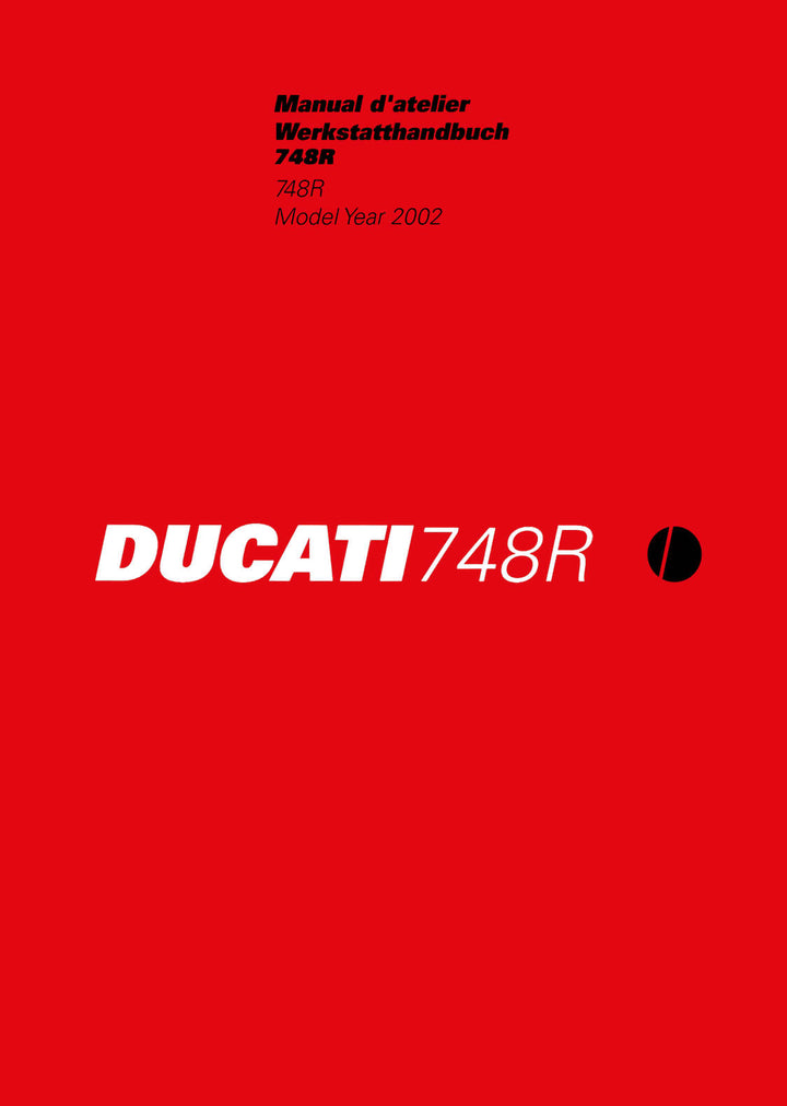 Ducati 748R MY2002 Werkstatthandbuch