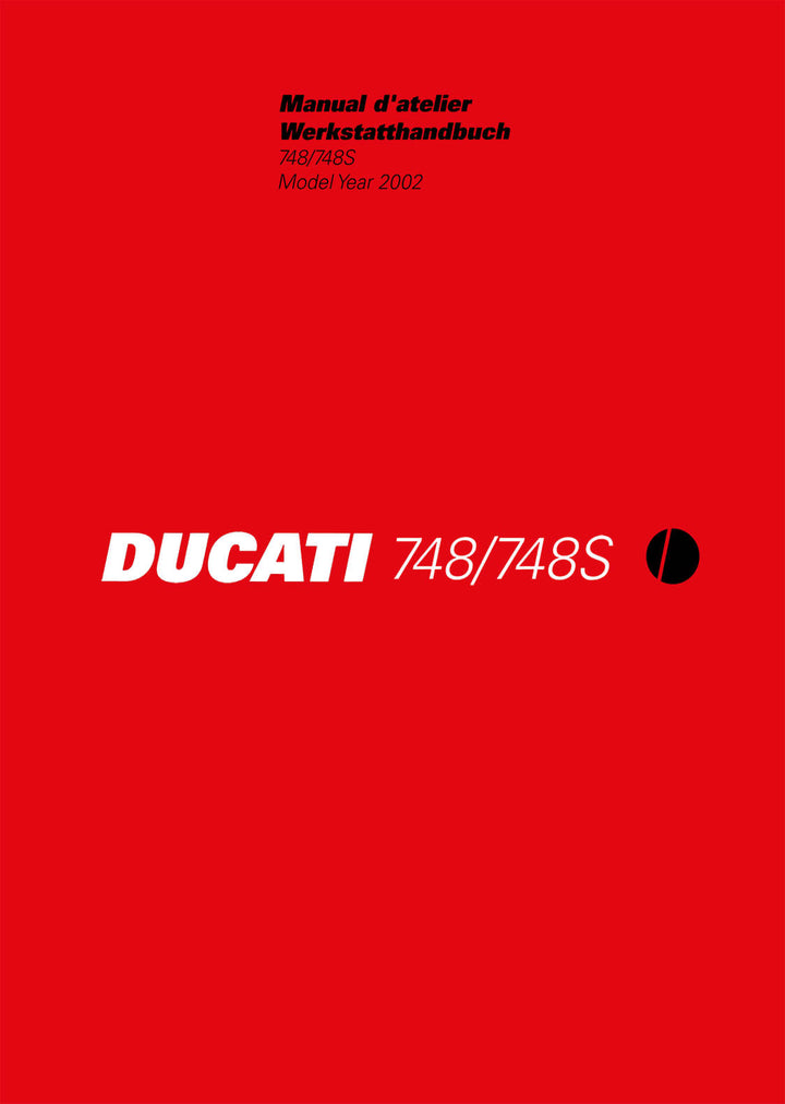 Ducati 748 und 748S MY2002 Werkstatthandbuch