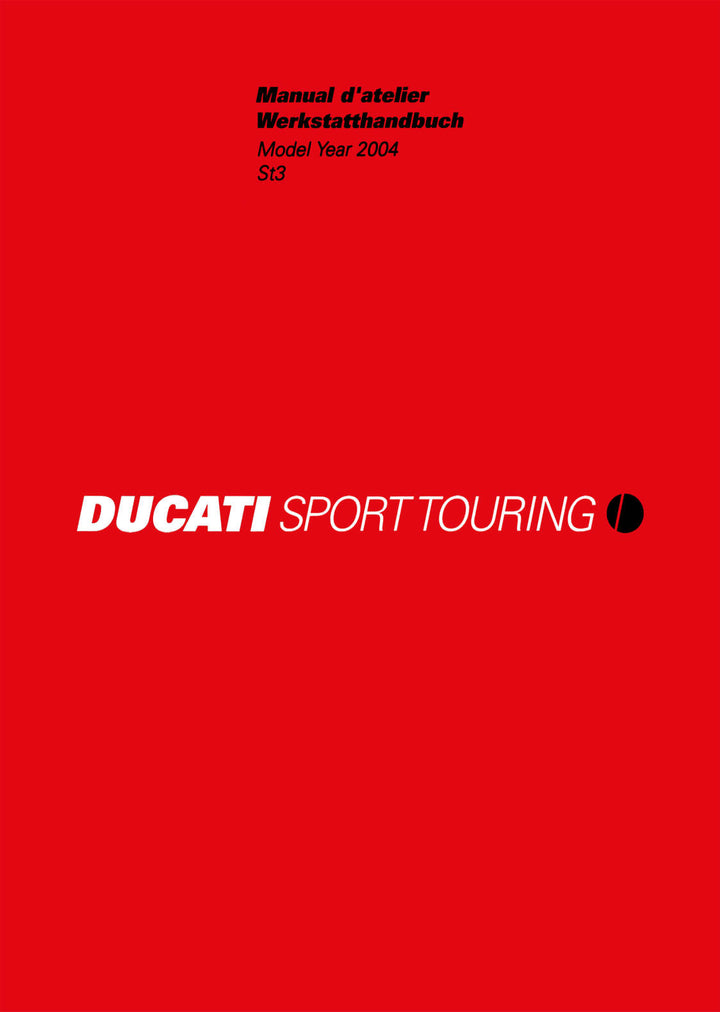 Ducati SportTouring ST3 MY2004 Werkstatthandbuch