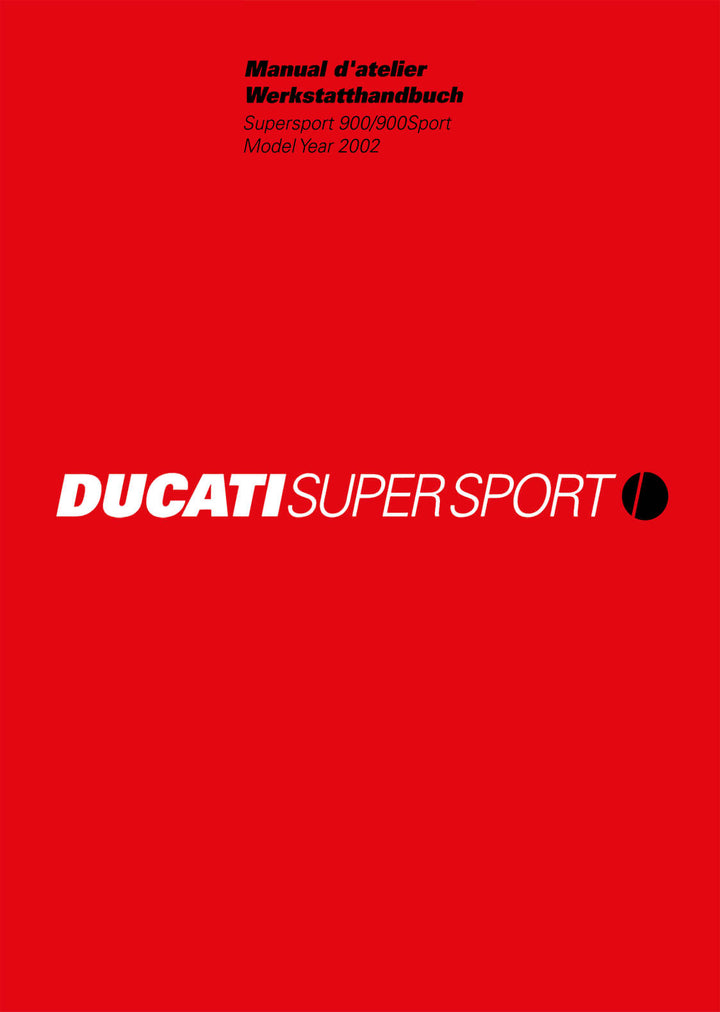 Ducati SuperSport 900 und 900 Sport MY2002 Werkstatthandbuch