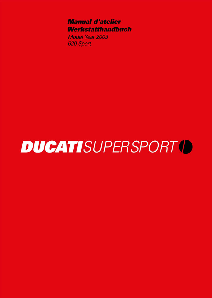 Ducati SuperSport 620 Sport MY2003 Werkstatthandbuch