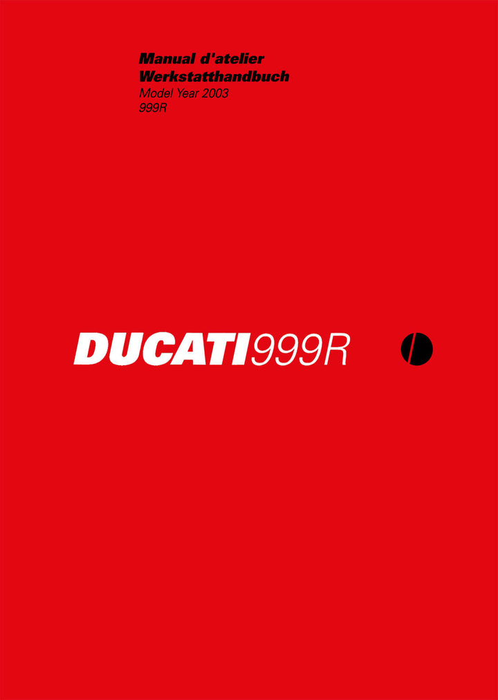 Ducati 999R MY2003 Werkstatthandbuch